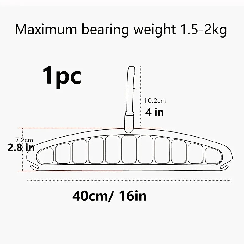 Folding Multi-Hole Clothes Hanger Non-slip Storage Rack Space Saving Clothes Rack Organizers For Wardrobe Jeans Trousers Scarf