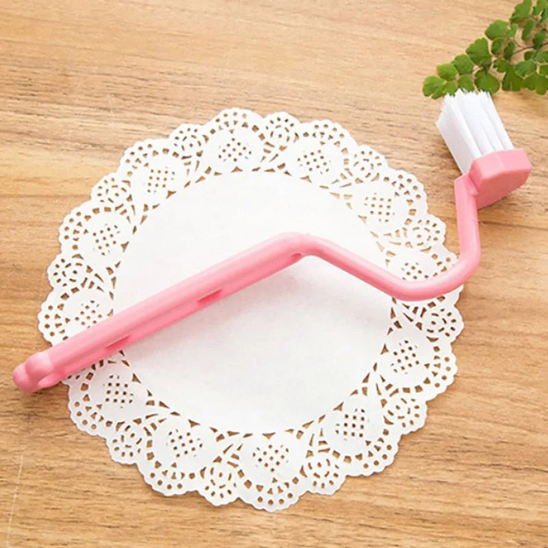 1pcs Portable Curved Bathroom Cleaning Brush Cleaning Accessories Bathroom Brush Angle Handle Curved Brush Toilet Brush