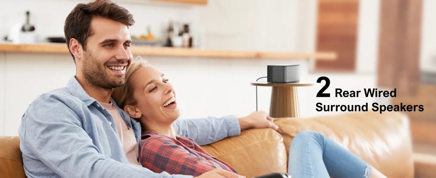 ULTIMEA 460W 7.1ch Soundbar with Dolby Atmos&APP Control, Home Theater Surround Bluetooth Speakers with Wireless Subwoofer
