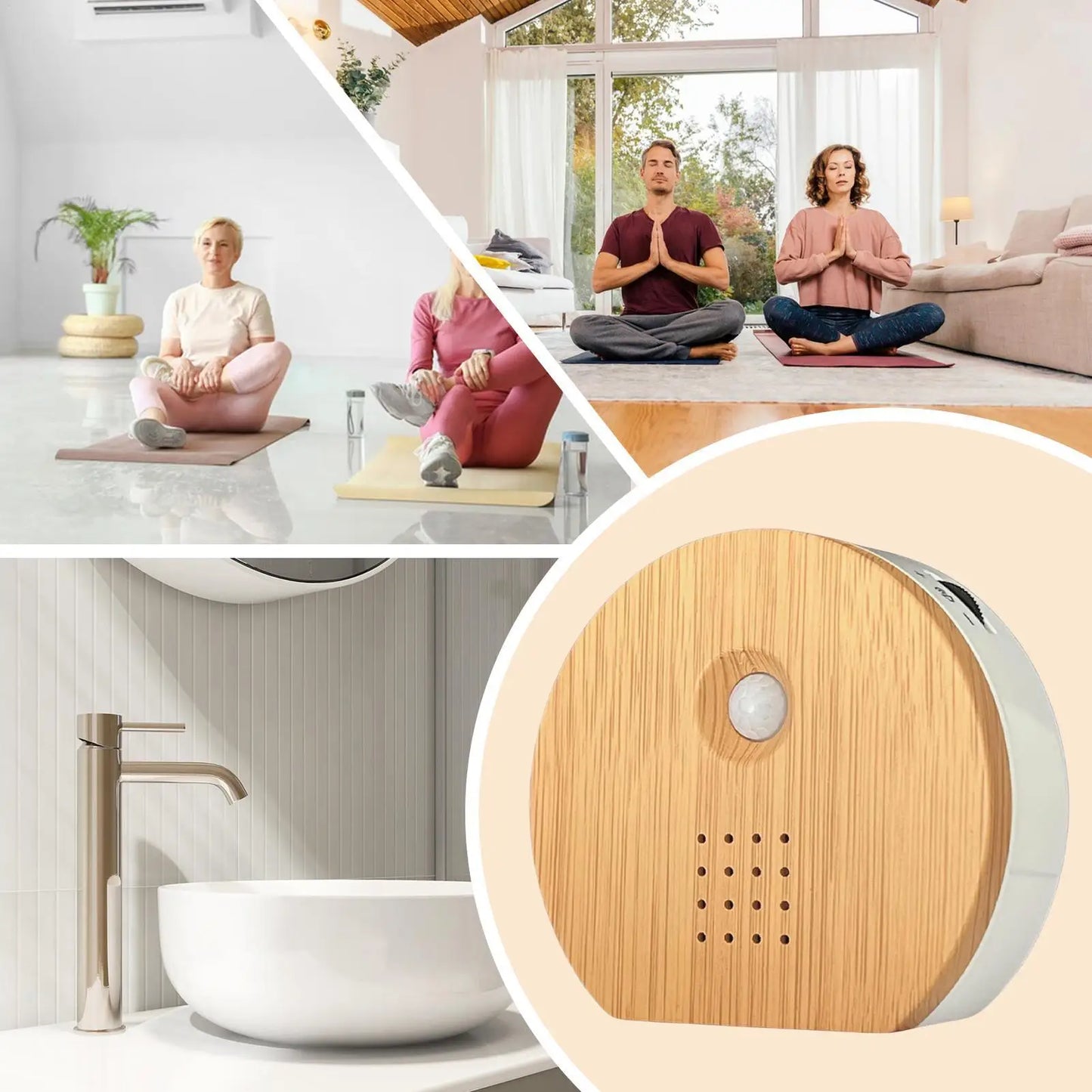 Square/Round Singing Bird Speaker Motion Sensor Modern Nature Sound Box Smart Natural Noise Maker Speaker Bird Chirping Soundbox