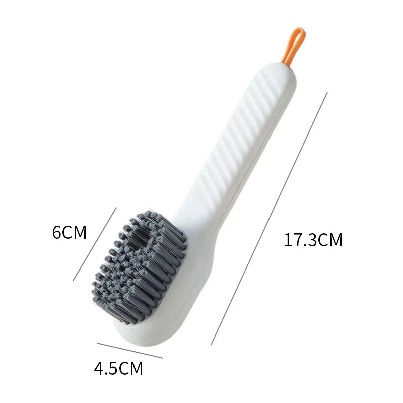 New 2/1PC Cleaning Brush Soft Bristled Liquid Shoe Brush Long Handle Brush Clothes Brush Shoe Clothing Board Brush Cleaning Tool