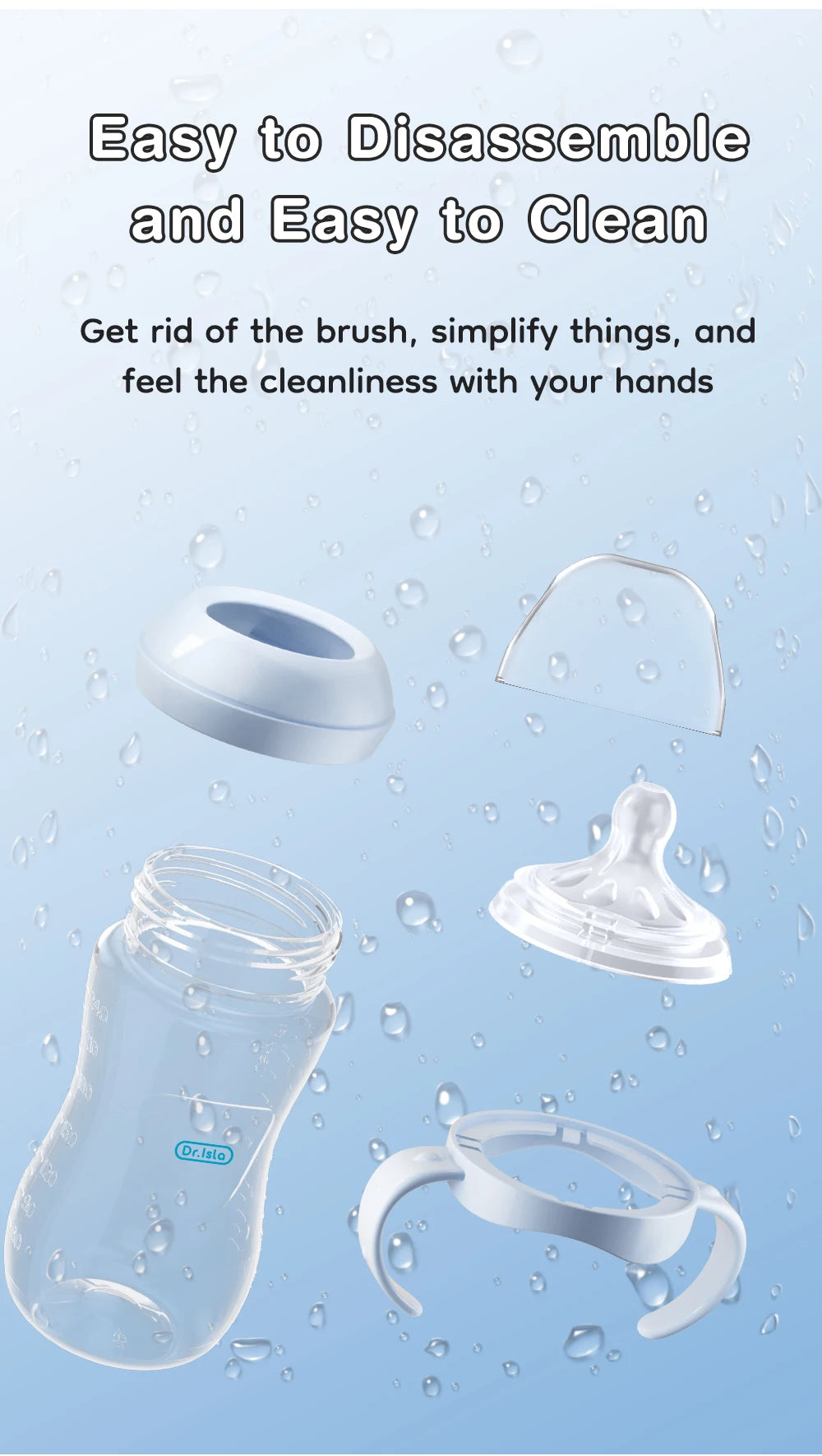 150/240/330ML Baby PP Bottle Newborn Baby Bottle with Handle Milk BottleFeeding Baby Bottles Newborn Feeding Supplies