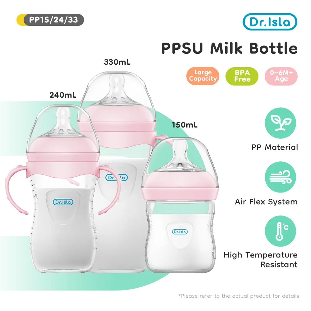 150/240/330ML Baby PP Bottle Newborn Baby Bottle with Handle Milk BottleFeeding Baby Bottles Newborn Feeding Supplies