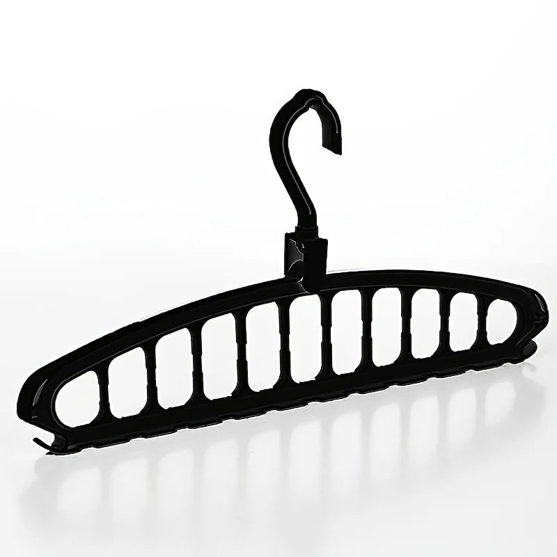 Folding Multi-Hole Clothes Hanger Non-slip Storage Rack Space Saving Clothes Rack Organizers For Wardrobe Jeans Trousers Scarf
