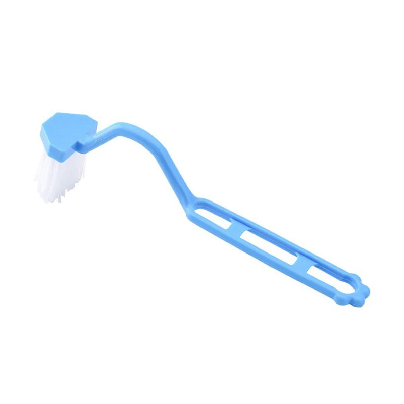 1pcs Portable Curved Bathroom Cleaning Brush Cleaning Accessories Bathroom Brush Angle Handle Curved Brush Toilet Brush