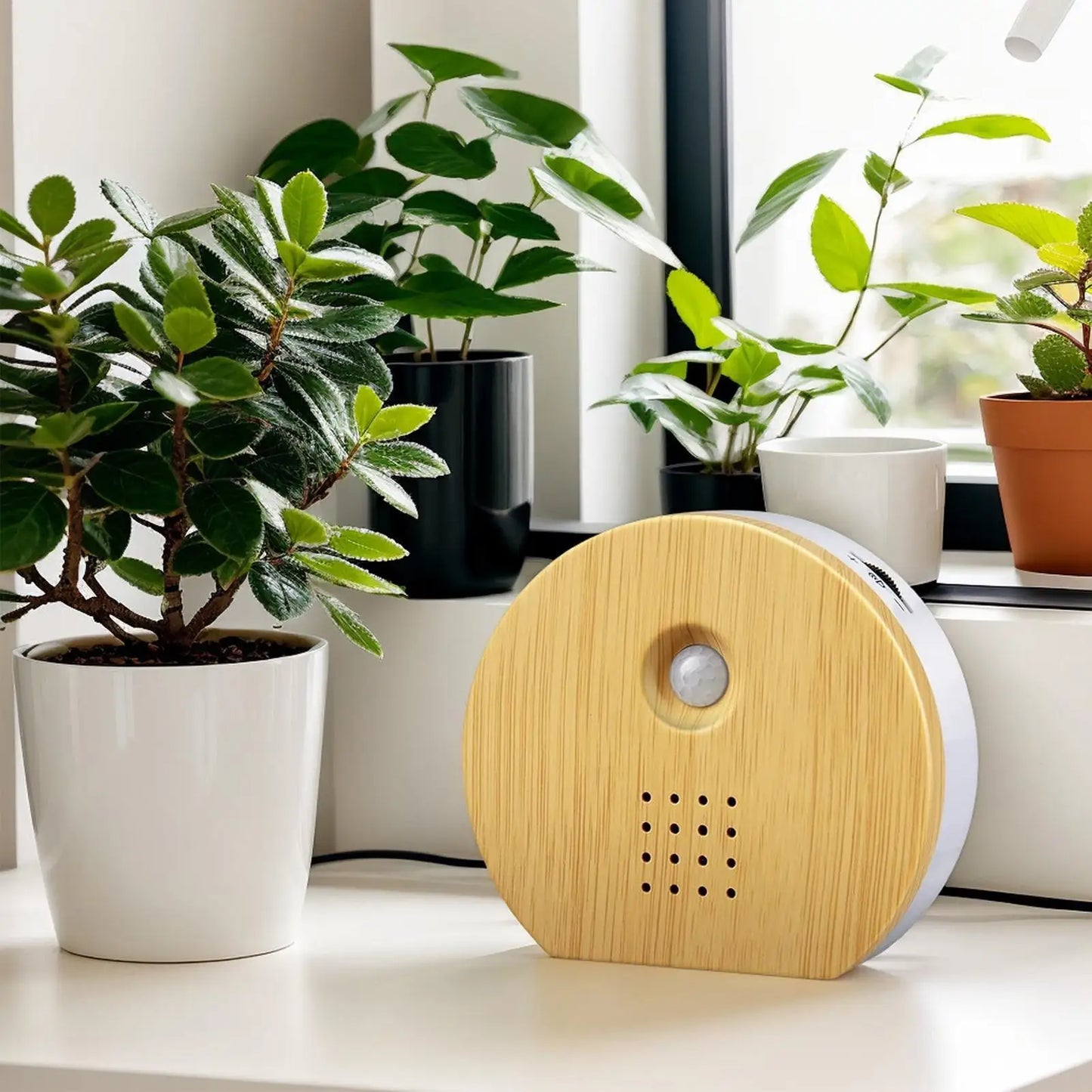 Square/Round Singing Bird Speaker Motion Sensor Modern Nature Sound Box Smart Natural Noise Maker Speaker Bird Chirping Soundbox