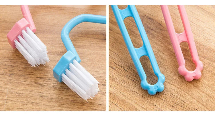 1pcs Portable Curved Bathroom Cleaning Brush Cleaning Accessories Bathroom Brush Angle Handle Curved Brush Toilet Brush