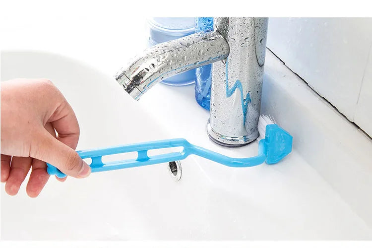 1pcs Portable Curved Bathroom Cleaning Brush Cleaning Accessories Bathroom Brush Angle Handle Curved Brush Toilet Brush